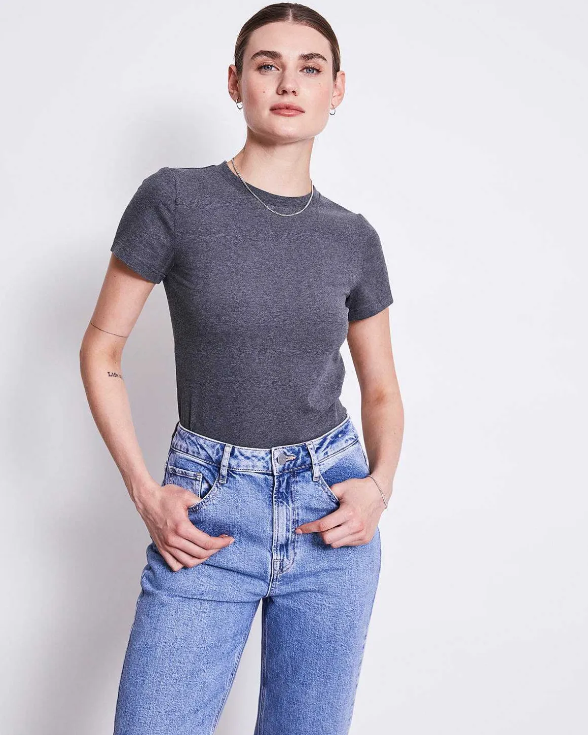 T-Shirt Palooma Dark Grey Gots