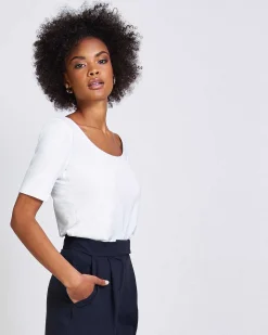 T-Shirt Scoop White