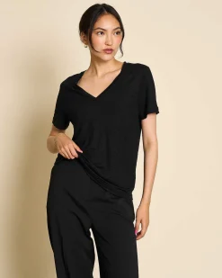 T-Shirt Vector Linen Black Gots