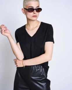 T-Shirt Vector Linen Black Gots