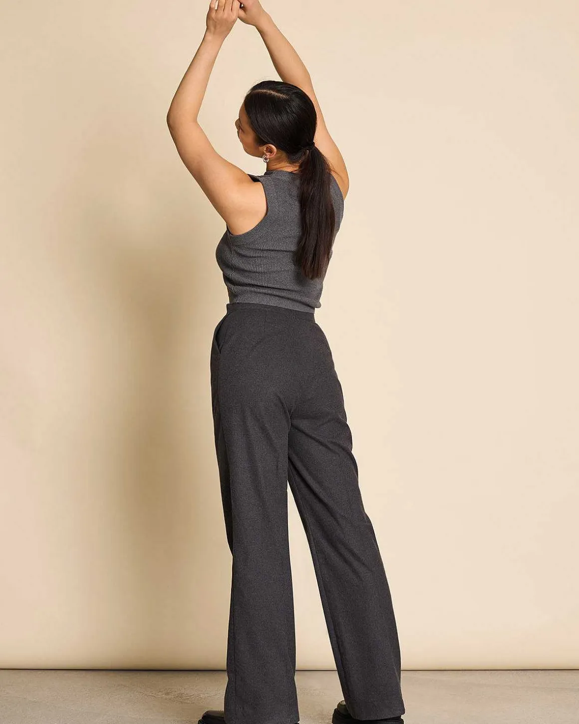 Wide Pants Coralio Dark Grey