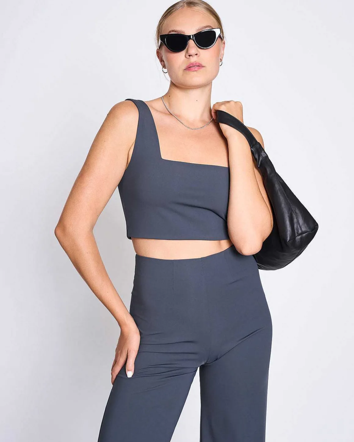 Wide Pants Marlene Solid Grey